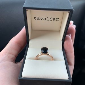 Cavalier Gastown 2.52 carat black sapphire ring, size 5.25